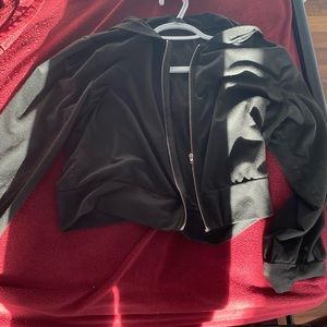 black zip up